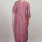 Aavyora Women’s Lavender Embroidered Kurta Set with Dupatta - Swadesiicart