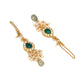 Kundan Choker with Matching Earrings & Maang Tikka Jewellery Set (Gold) - Ruby Raang - Swadesiicart