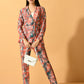 Myshka Women's Multi Printed Coat With Trousers - Swadesiicart
