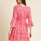 Pink Cotton Floral Printed Top - Himanshi - Swadesiicart