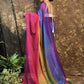 Exclusive Collection Beautiful Multi Pure Cotton Woven Handloom Saree With Running Blouse Piece - Swadesiicart