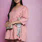 Ahalyaa Women's Traditional wear Tunic - Pink | Swadesiicart