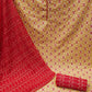 Beige Cotton Printed Unstitched Dress Material - Amara