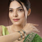 NVR Women's Set of 2 Gold-Polished Peacock Design Meenakari Handcrafted Bangles - Swadesiicart