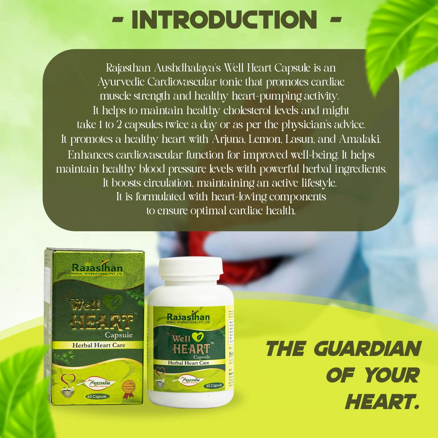 Rajasthan Herbals Well Heart Capsules | Swadesiicart