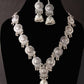 Mominos Fashion Johar Kamal Oxidised Silver Long Necklace Set | Swadesiicart