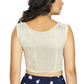 Aastha Fashion Women's Off White Art Silk Designer Traditional Readymade Blouse