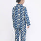 Breathables Kids Cotton Night Suit – Blue Jungle Print Shirt & Pyjama Co-Ord Set For Boys & Girls