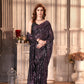 Dishitha Creation Indian Women's Designer Georgette Sequence Saree - Purple | Swadesiicart