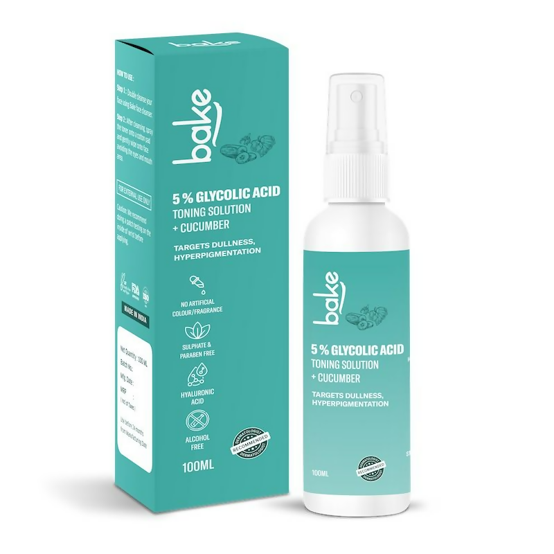 Bake 5% Glycolic Acid Toning Solution | Swadesiicart