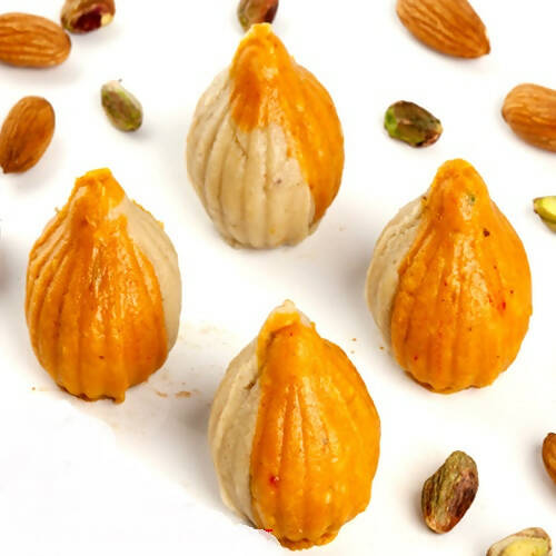 Ghasitaram Mango Twin Kaju Modaks | Swadesiicart