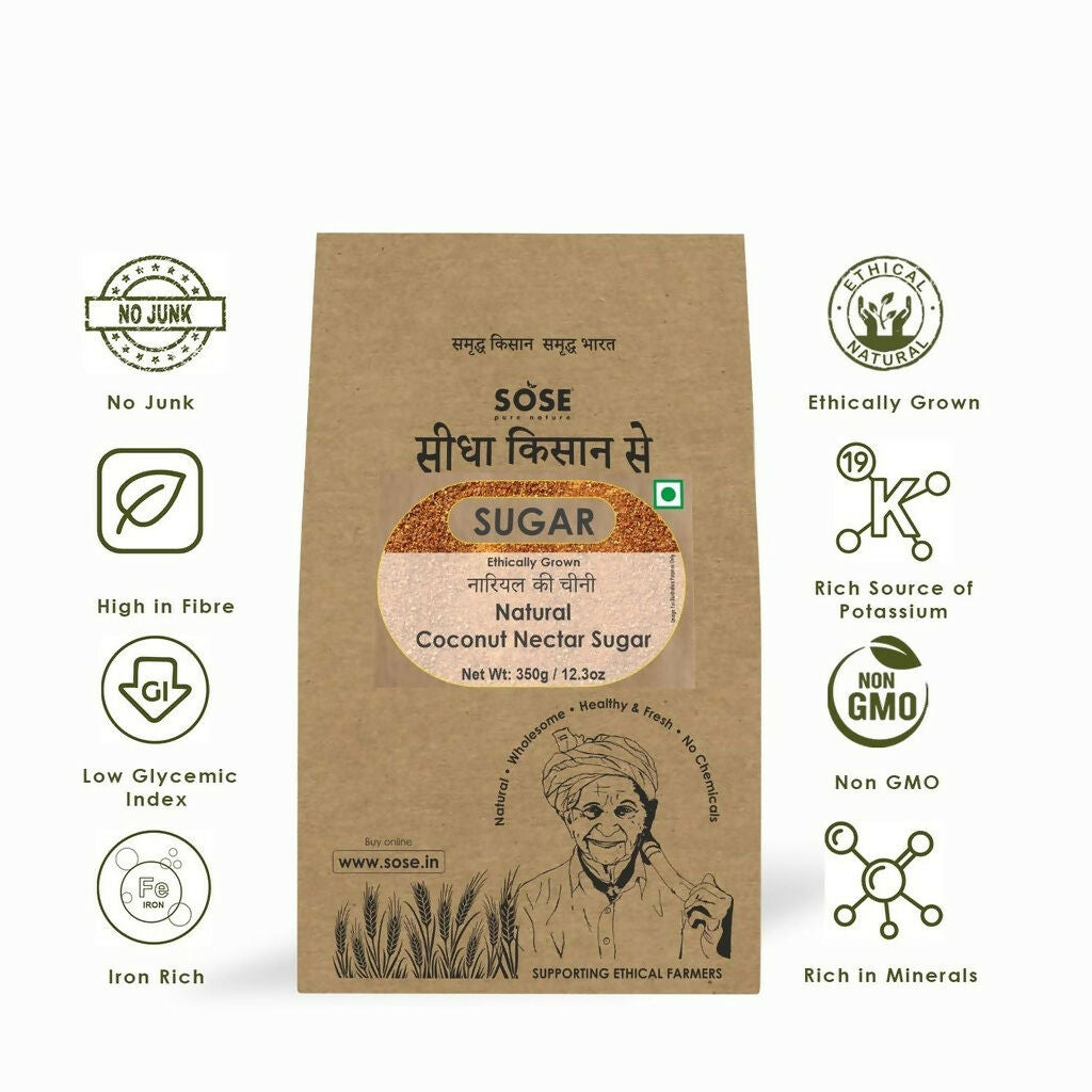 Gir Sidha Kisan Se Natural Coconut Nectar Sugar | Swadesiicart