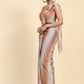 Orange Polyester Solid Ready to Wear Saree with stitched Blouse - Aayan | Swadesiicart