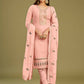 Blush Peach Swarovski Work & Embroidered Eid Wear Salwar Suit - Emponline | Swadesiicart