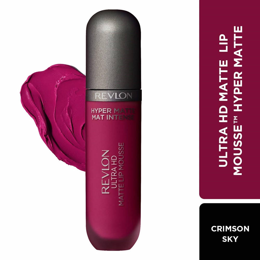 Revlon Hyper Matte Mat Intense Ultra Hd Matte Lip Mousse - Crimson sky - Swadesiicart