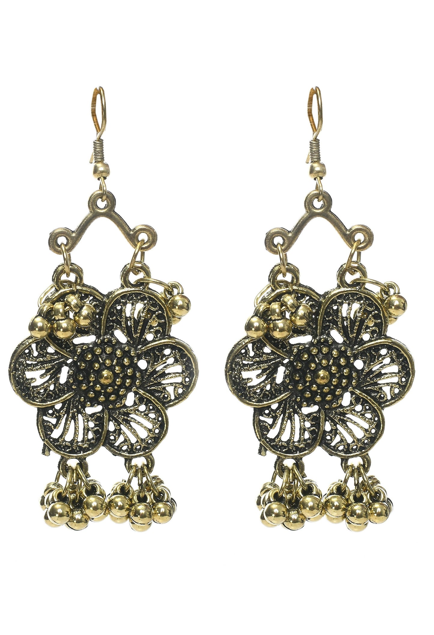 Mominos Fashion Johar Kamal Golden-Plated Brass Finish Floral Desgin Choker For Women | Swadesiicart