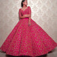 Jyoti Fashion Glamorous Rani Pink Silk 3MM Sequins with Coding Dori Embroidery Lehenga Choli with Dupatta | Swadesiicart