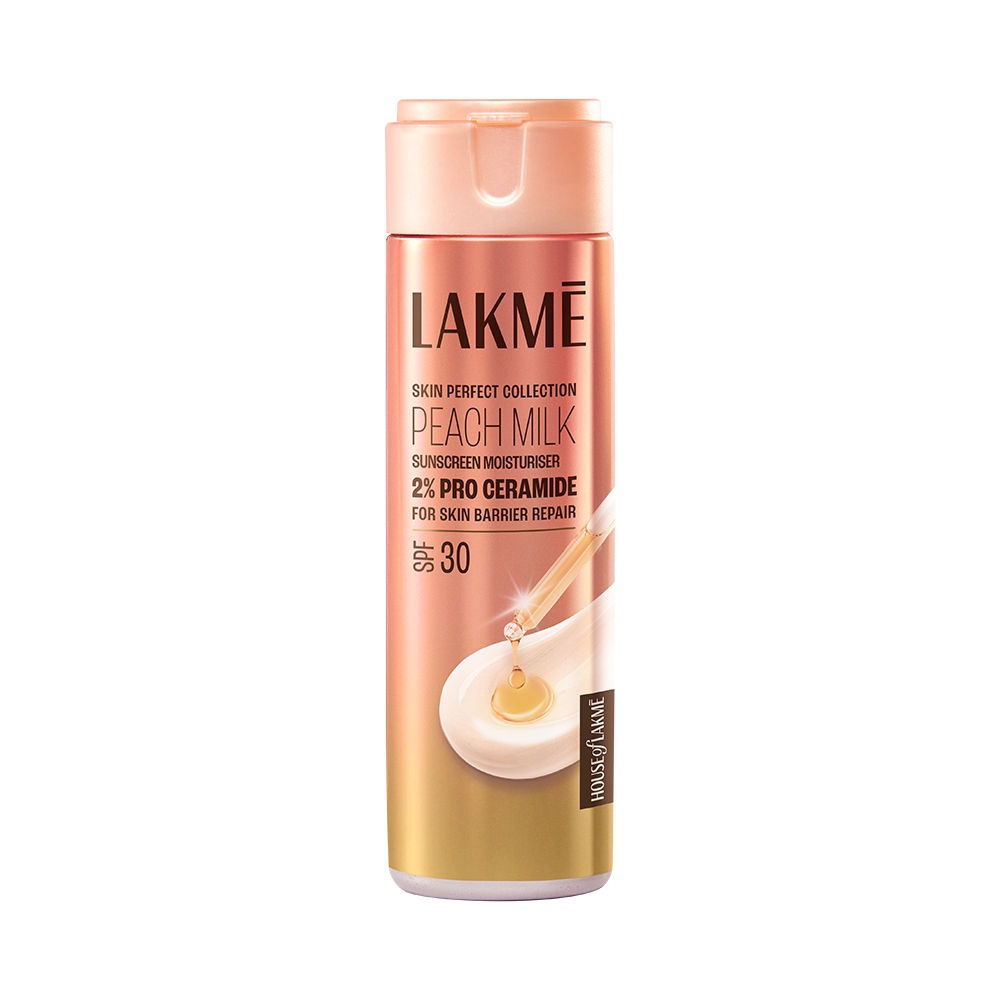 Lakme Peach Milk Moisturiser SPF 24 PA++ Sunscreen Lotion | Swadesiicart