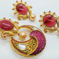 Pink Matt Finish Pendant Set | Swadesiicart