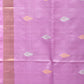 Lavender Uppada Silk Handloom Saree with Birds and Floral Pallu Design - Global Threads | Swadesiicart