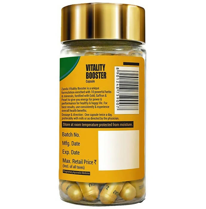 Zandu Vitality Booster Capsules - Swadesiicart