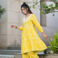 BulBul Dhawani Rayon Mustard Co-Ord Set - Swadesiicart