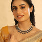 Nuyug 22K Gold Plated Azure Dusk Kundan Necklace | Swadesiicart