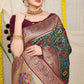 Jyoti Fashion Women's Bottle Green Patola Silk Zari Woven Saree with Blouse | Swadesiicart