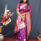 Jyoti Fashion Women's Purple Paithani Silk Zari Woven Saree with Blouse | Swadesiicart