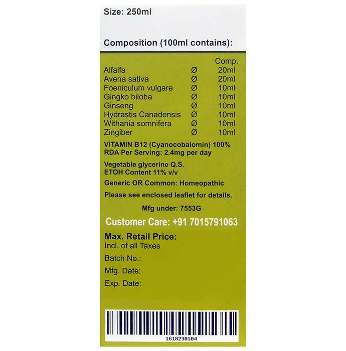 Prime Health Uk Alfalfa SF Tonic | Swadesiicart