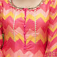 Wedding Designer Multi Soft Dola Silk Anarkali suit with Dupatta - Samanta - Swadesiicart