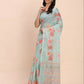 Shree Shyam Fashion Linen Cotton Sea Green Saree