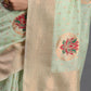 Shree Shyam Fashion Linen Cotton Light Green Saree