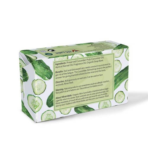 Mirah Belle Cucumber Refreshing Soap - Swadesiicart