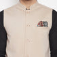 Even Apparels Cream Merino Men Woven Nehru Jacket BF715 | Swadesiicart
