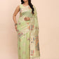 Shree Shyam Fashion Linen Cotton Light Green Saree