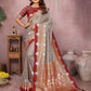Aastha Fashion Grey Silk Sarees Weaving Saree