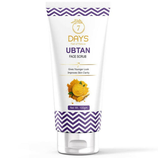 7 Days Ubtan Face Scrub with Turmeric & Walnut - Swadesiicart