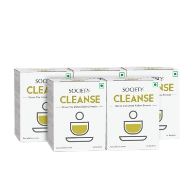 Society Cleanse Green Tea Detox Kahwa Premix | Swadesiicart