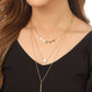 NVR Women's 3 Layered Gold-Polished Minimal Layered Necklace | Swadesiicart