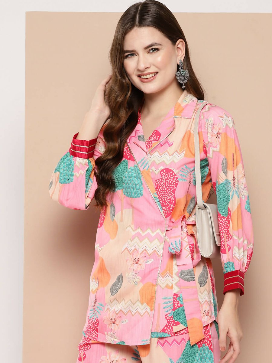 Ahalyaa Women's Traditional Wear Co-ods - Multi | Swadesiicart