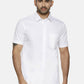 Ramraj Cotton Mens Half Sleeve Formal 100 % Cotton White Shirt | Swadesiicart