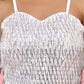 Amodini Designer Studio Silver Sequined Strap Padded Blouse