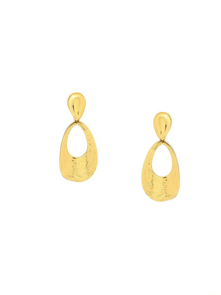 Golden Earrings - Ruby Raang | Swadesiicart
