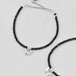 VOJ Set of 2 Butterfly Black Beads Anklet - Swadesiicart