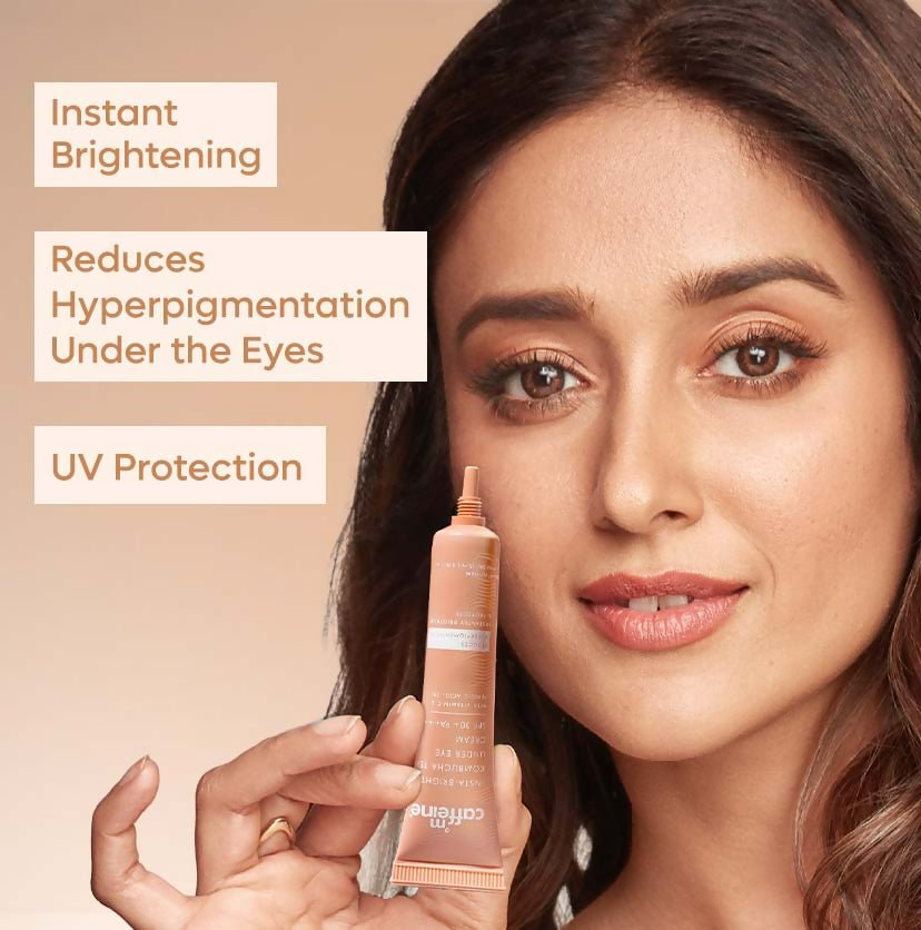 mCaffeine Insta-Bright Kombucha Tea Under Eye Cream SPF 30+ PA++++ - Swadesiicart