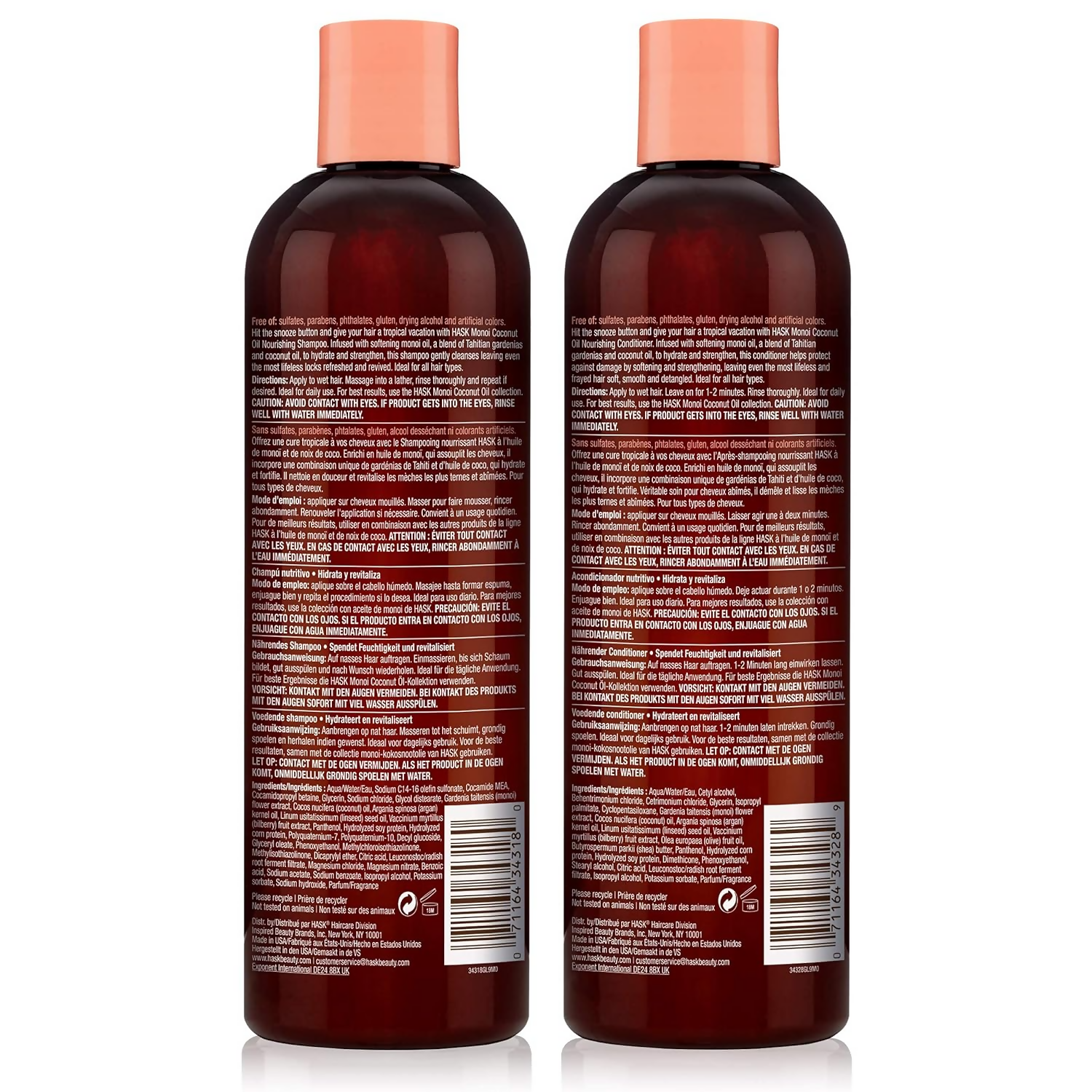 HASK Coconut Nourishing Shampoo And Conditioner | Swadesiicart