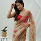 Vamsee Shanaya Brown Organza Saree - Swadesiicart