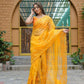 Vamsee Kiki Yellow Organza Saree - Swadesiicart