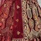 Jyoti Fashion Women's Maroon Velvet Multi Thread Embroidered with Zircon Diamond Work Wedding Lehenga Choli | Swadesiicart